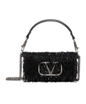 Valentino Women's Loco Small Shoulder Bag In Black