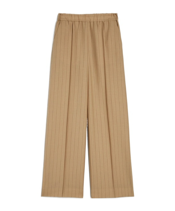 Jil Sander Pinstriped Trousers In Brown