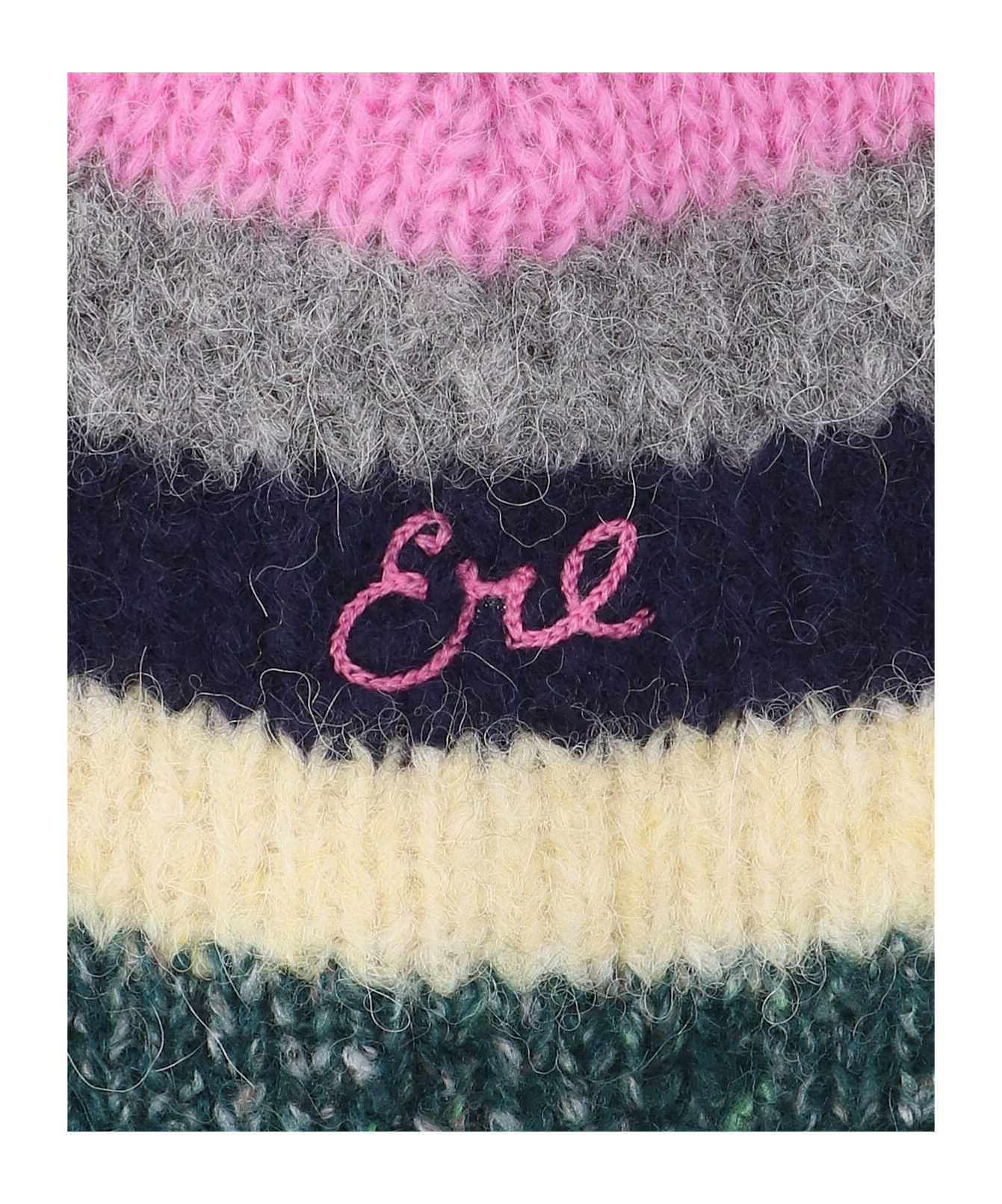 Erl Striped Soft Texture Hat For Everyday Wear In Multi
