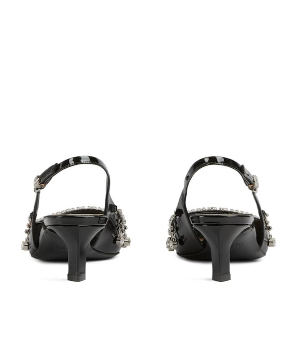 Gucci Rhinestone-embellished Pumps In Black