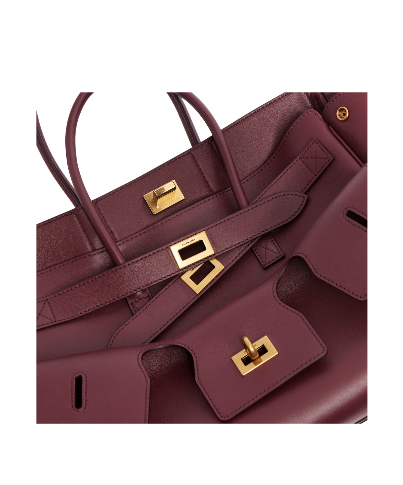 Balenciaga Bel Air Small Carry All Bag In Red