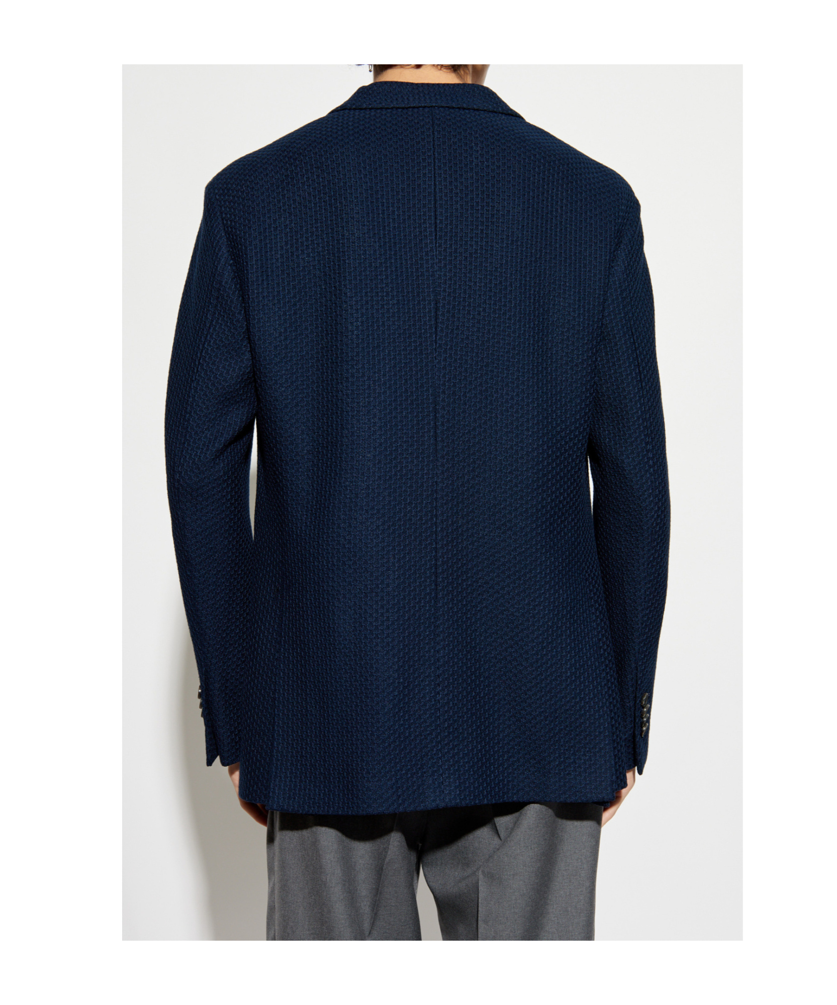 Etro Double-breasted Blazer In Black