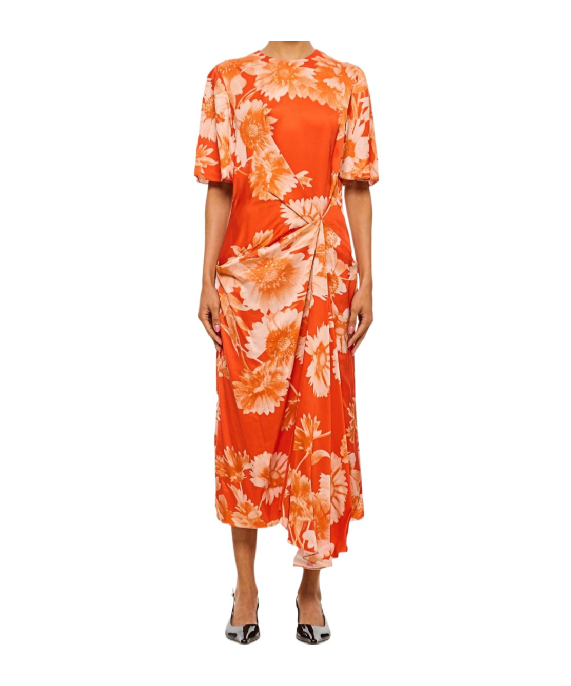Shop Erdem Viscose Dress In Red