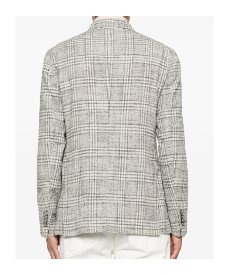 Tagliatore Jacket With Tartan Pattern
