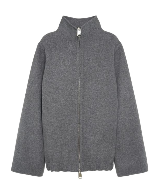 Khaite Garet Wool Short Coat In Gray