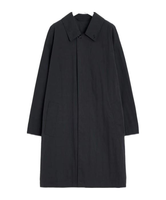 Lemaire Car Coat In Black