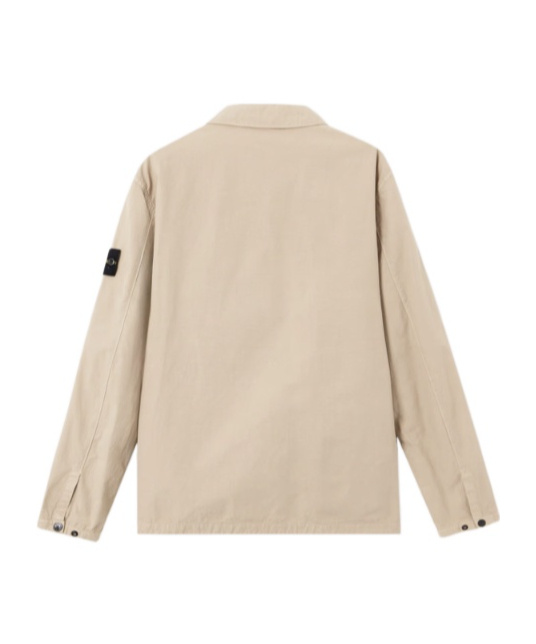 Stone Island Zip-front Patch-pocket Jacket In Neutral