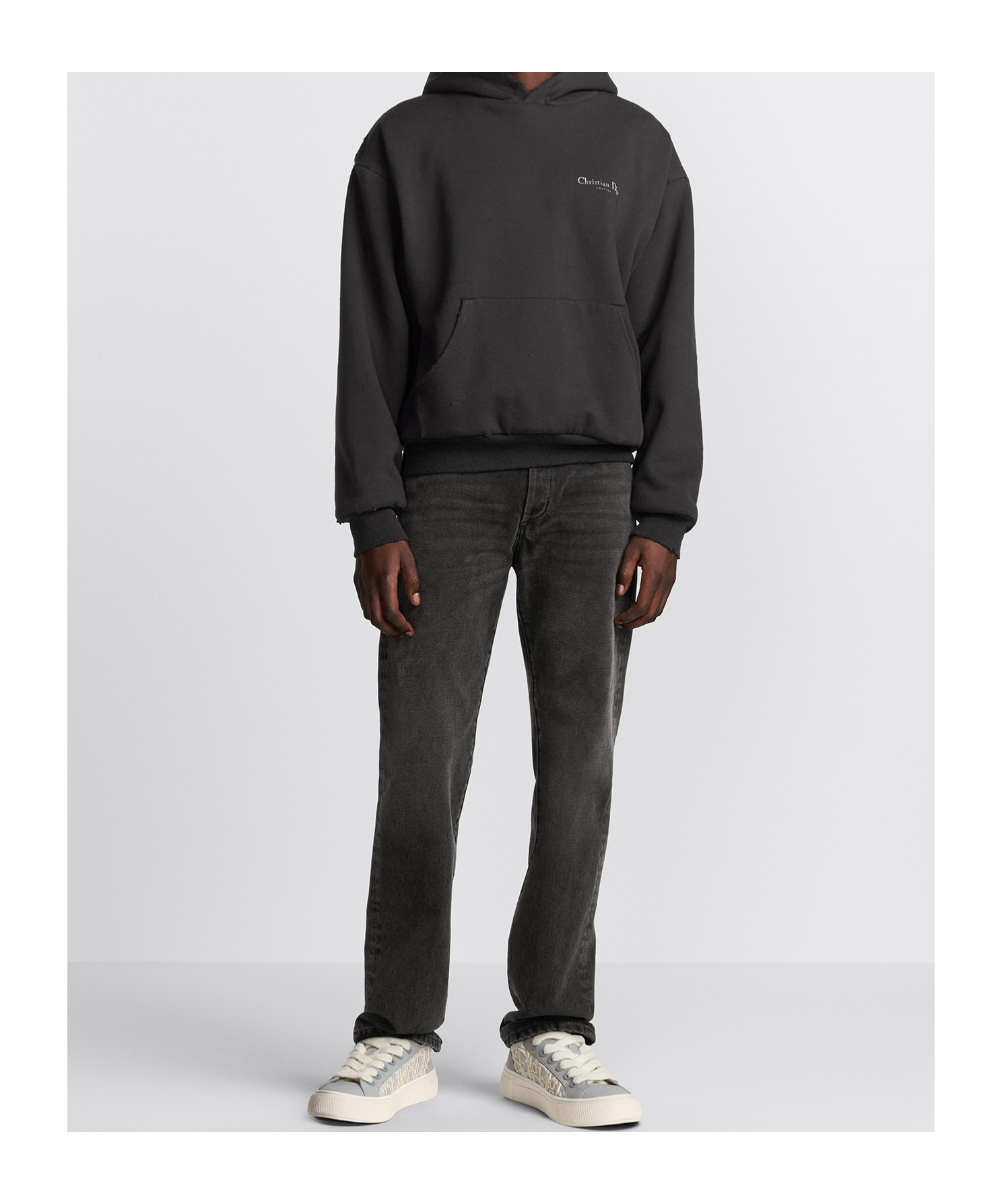 Dior Belt-loop Jeans In Black