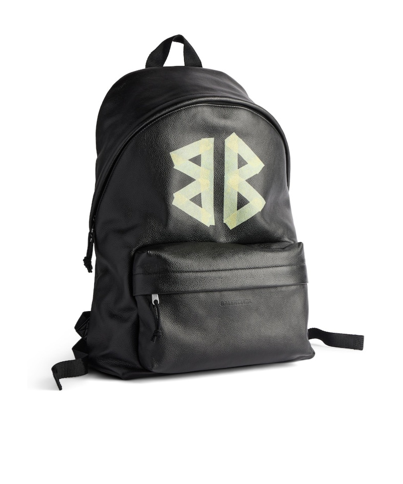 Shop Balenciaga Men's Explorer Backpack In Black
