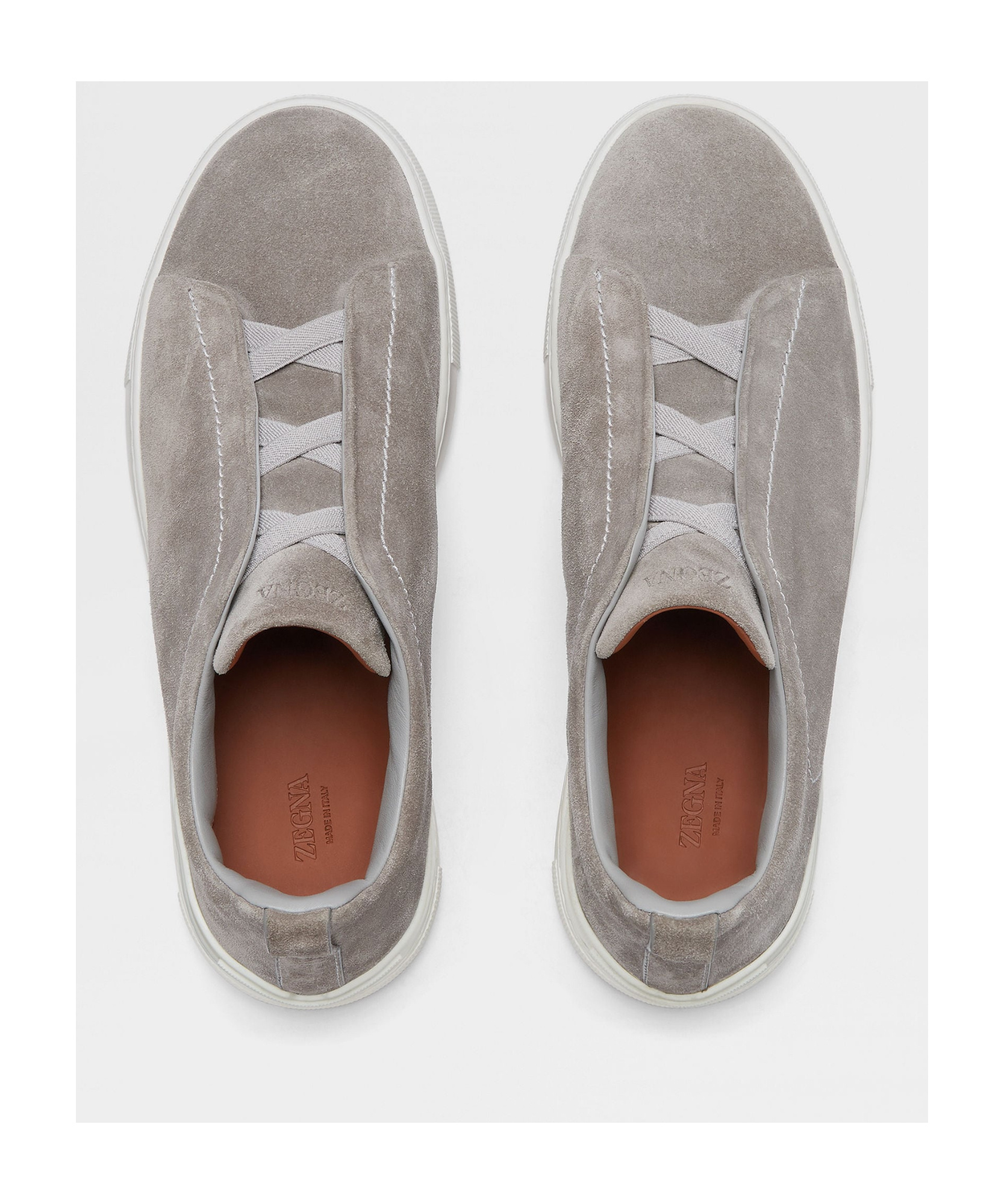 Zegna Sneakers Fabric Flat Sole In Gray