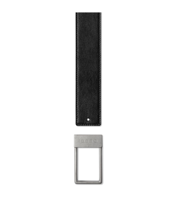 Gucci Double-sided Belt In Black