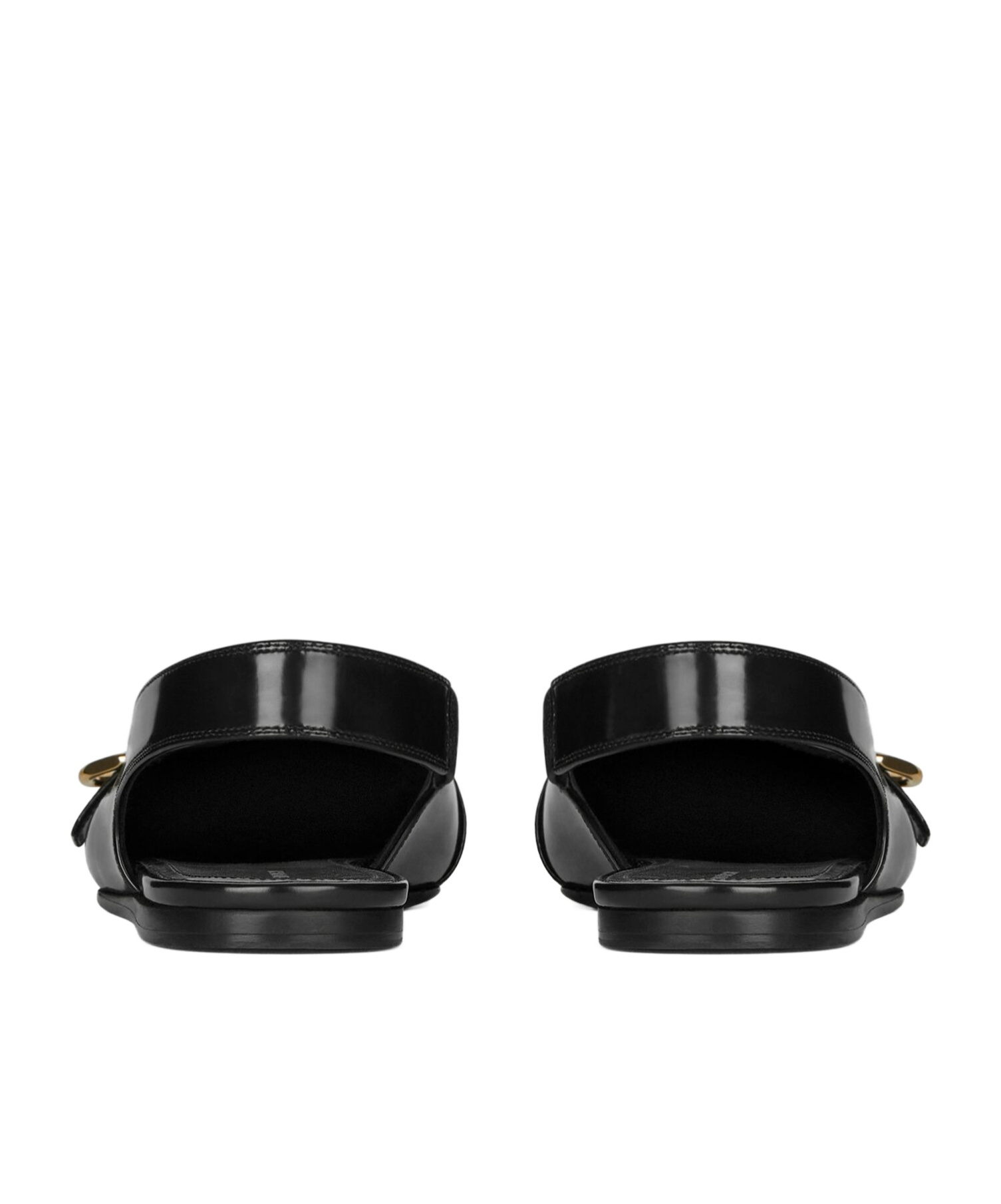 Shop Givenchy Voyou Flat Slingbacks In Leather In Black