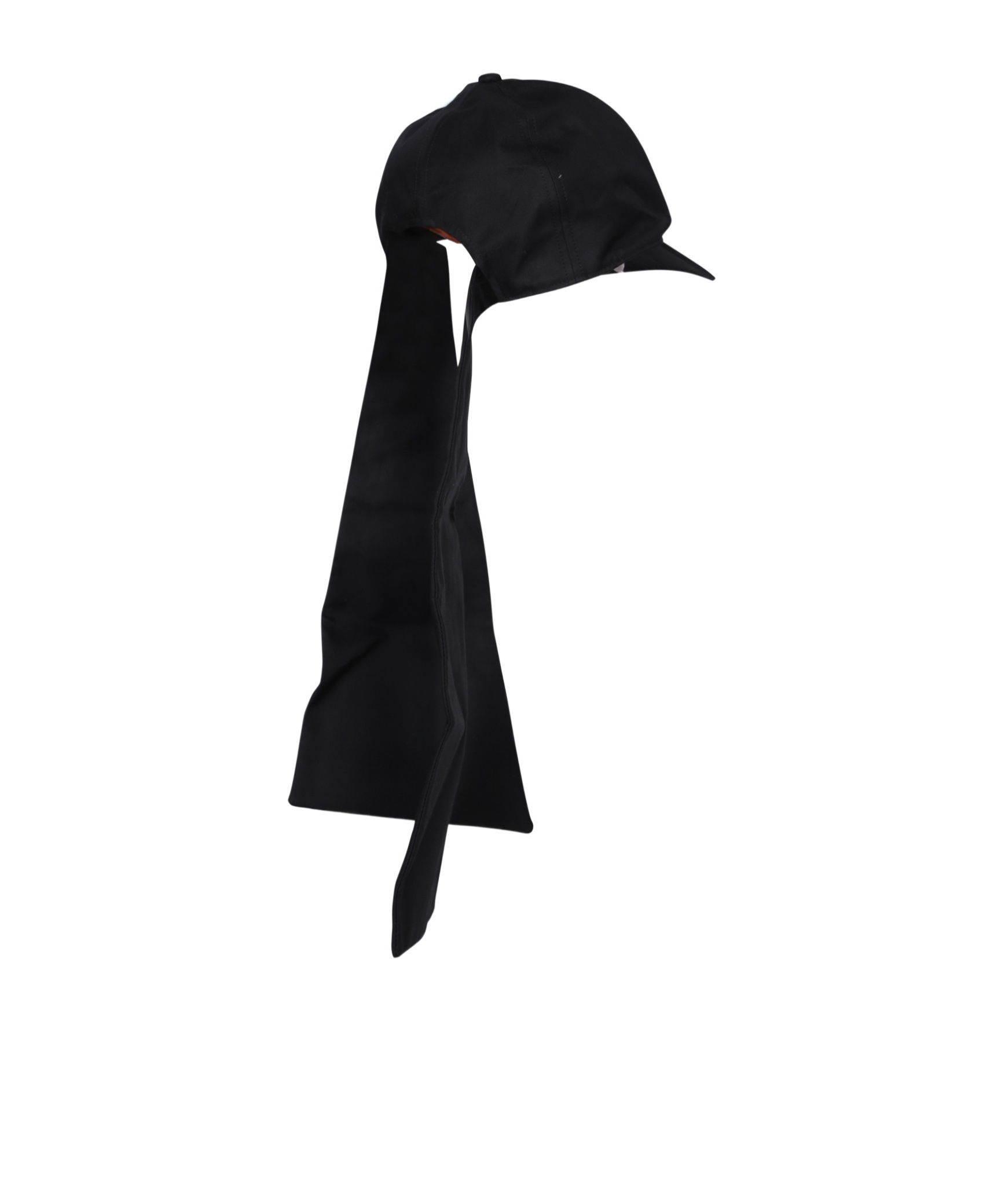 Sacai Hat With Curved Brim In Black