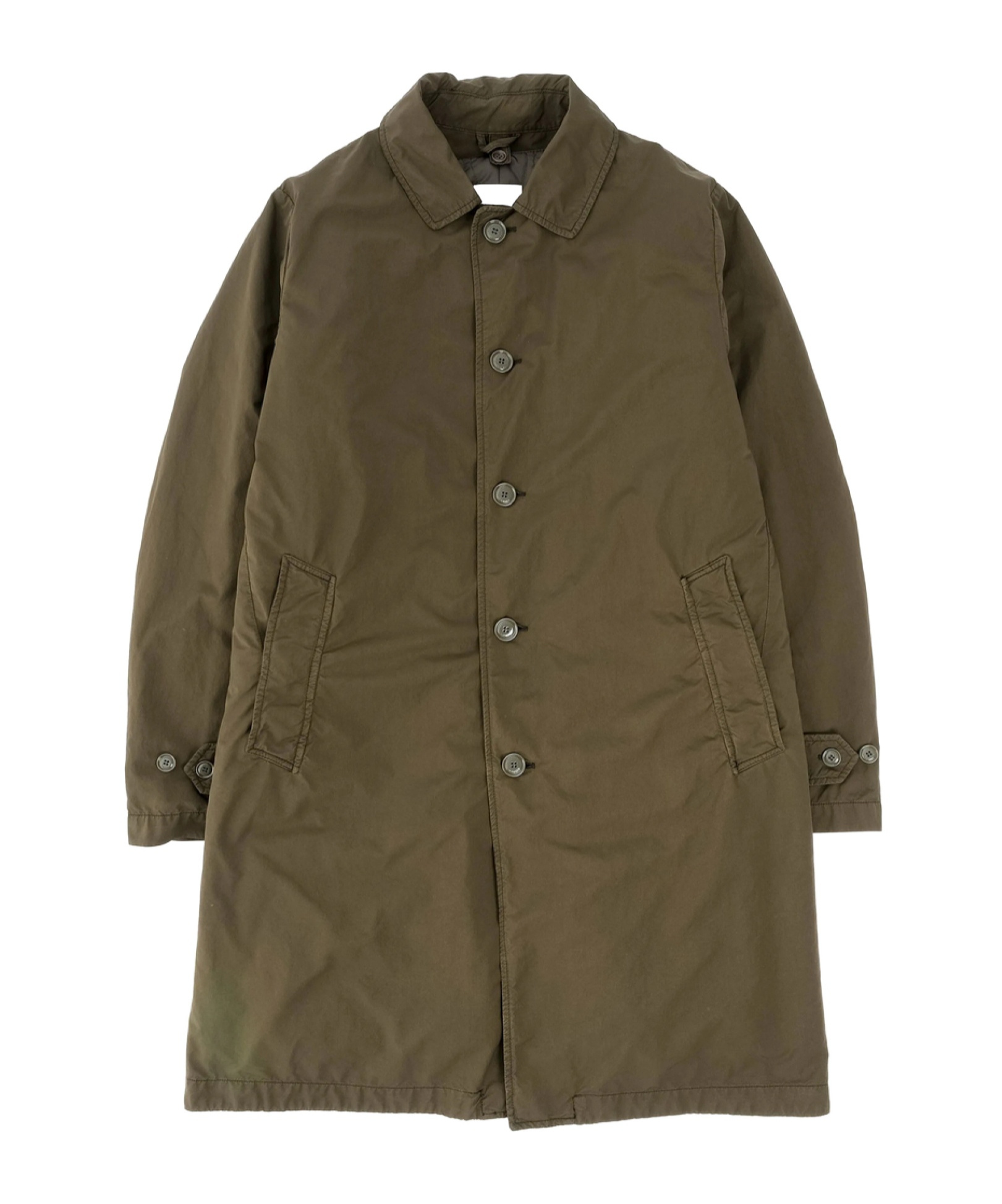 Aspesi Buttoned Cotton Coat In Brown