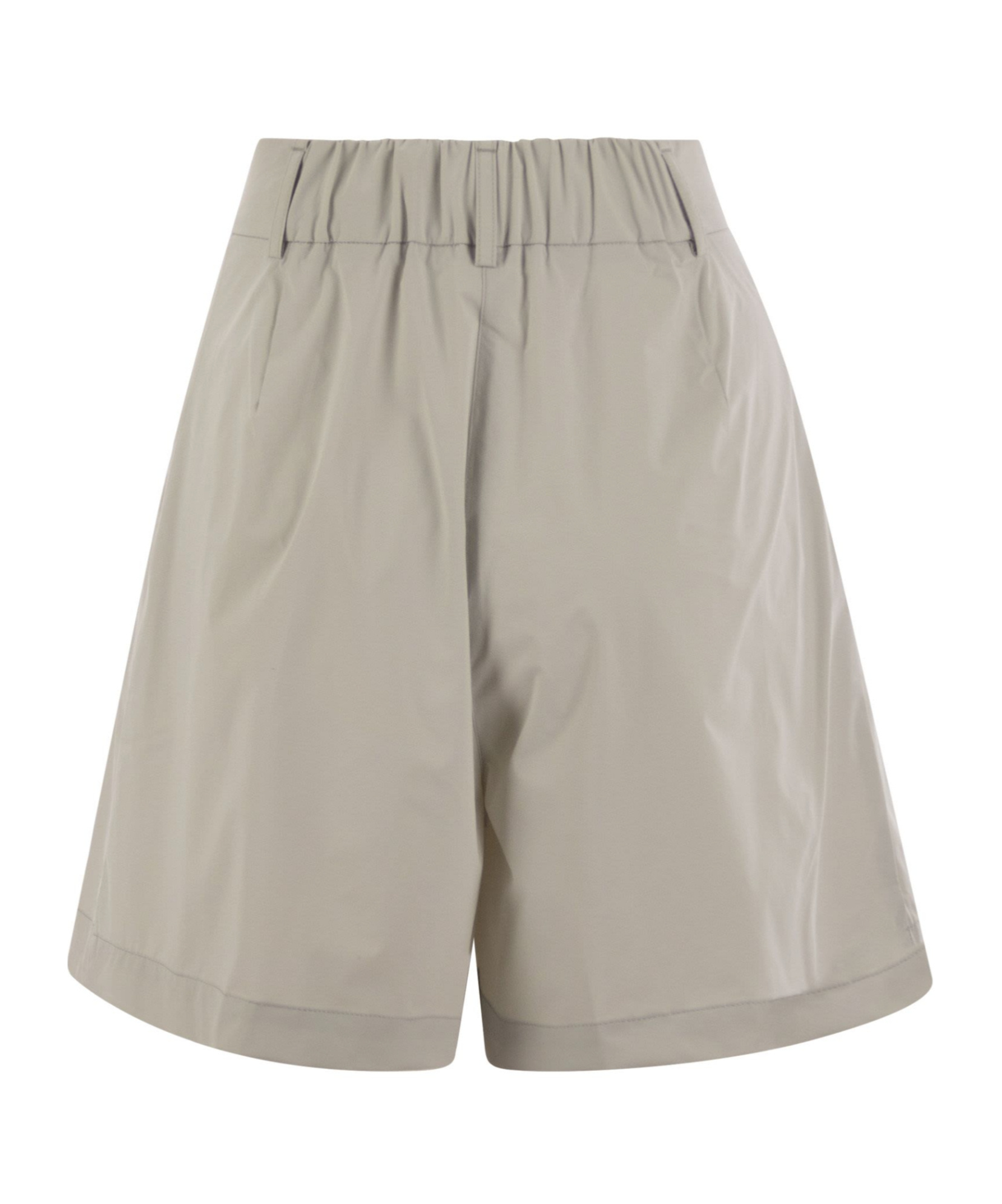 Herno Stretch Nylon Shorts In Burgundy