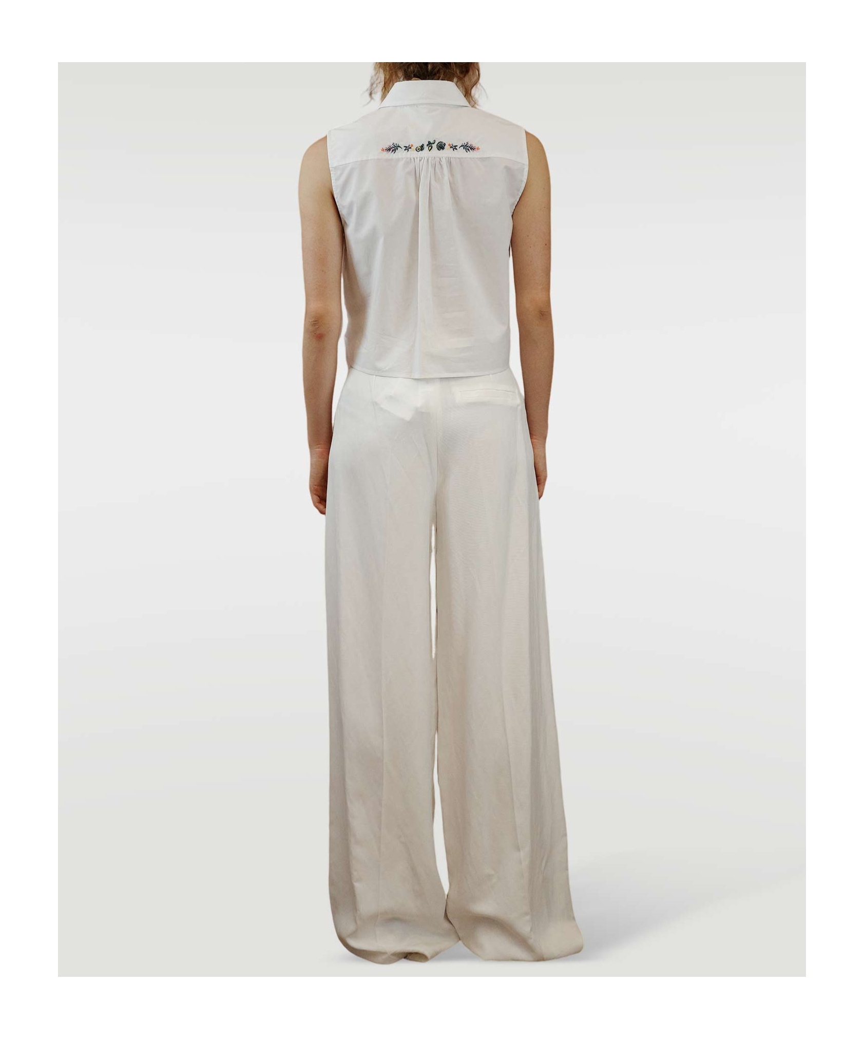 Iblues Wide-leg Casual Pants In Gray