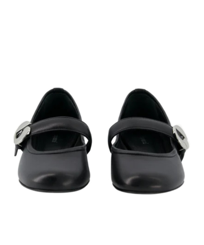 Coperni Ballerina Belt Flat Shoes In Black