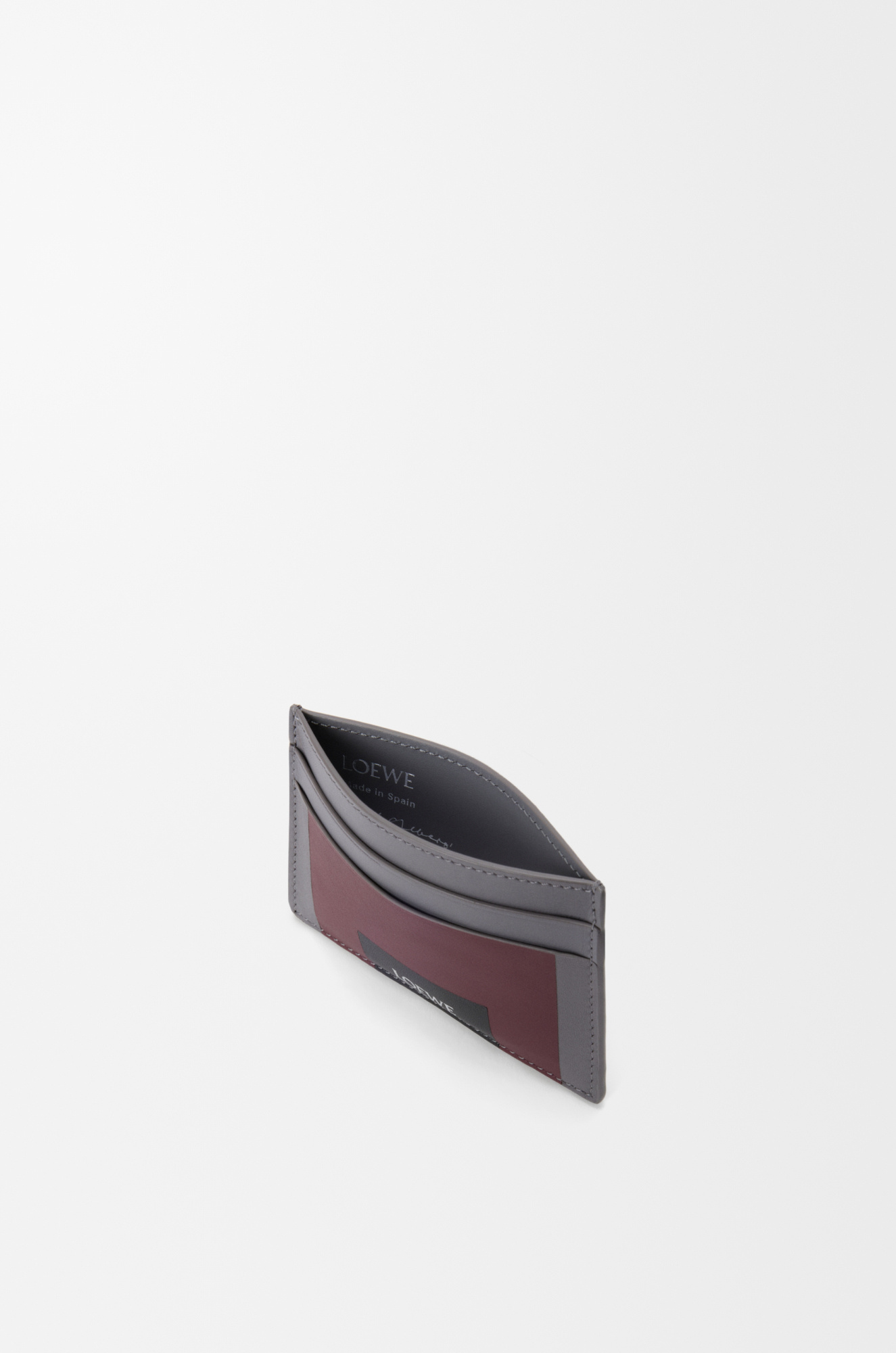 Loewe Plain Cardholder In Nappa Calfskin In Brown