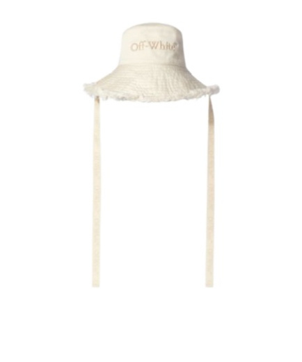 Off-white Over Logo-embroidered Bucket Hat In White