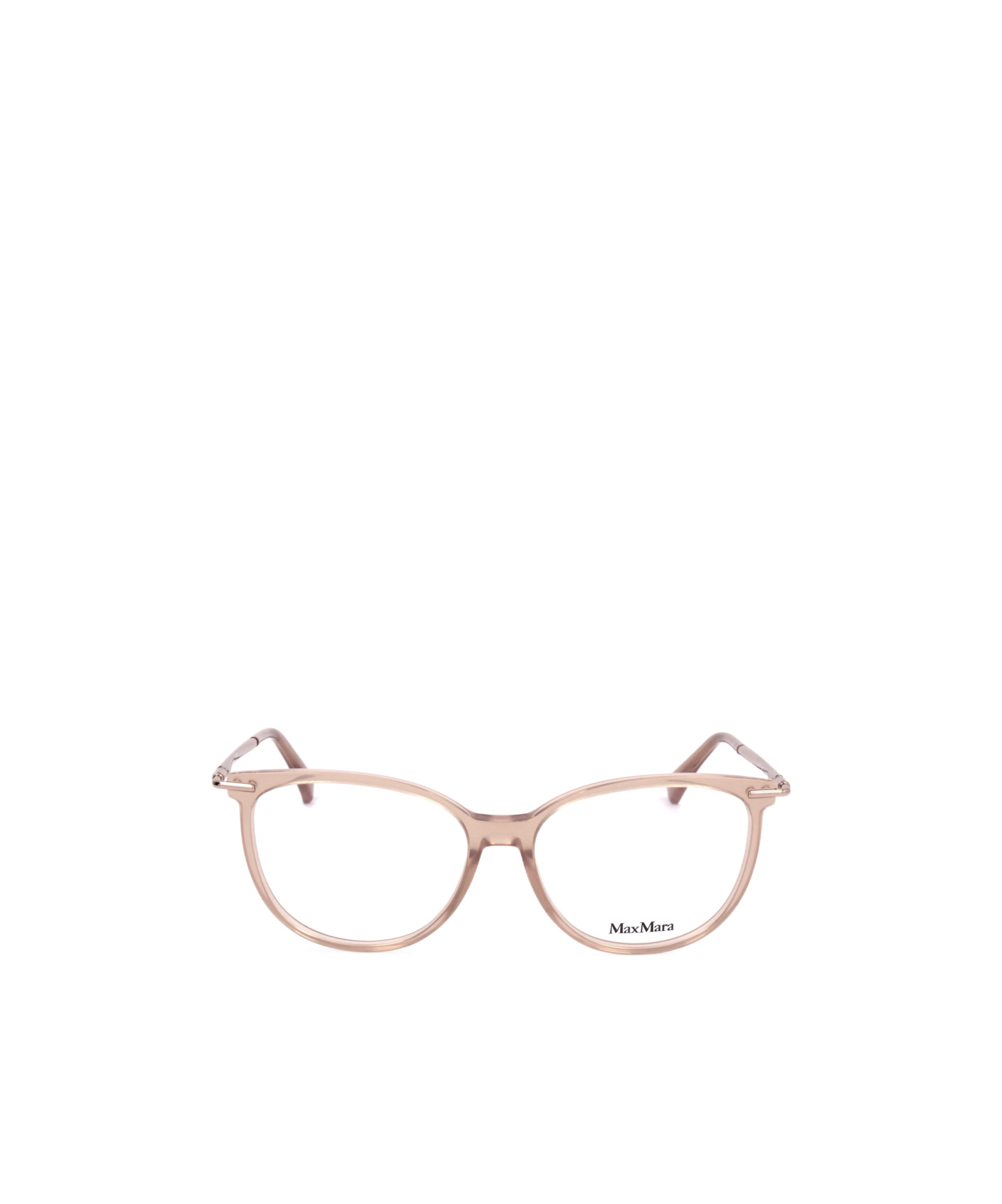 Shop Max Mara Square Frame Glasses In White