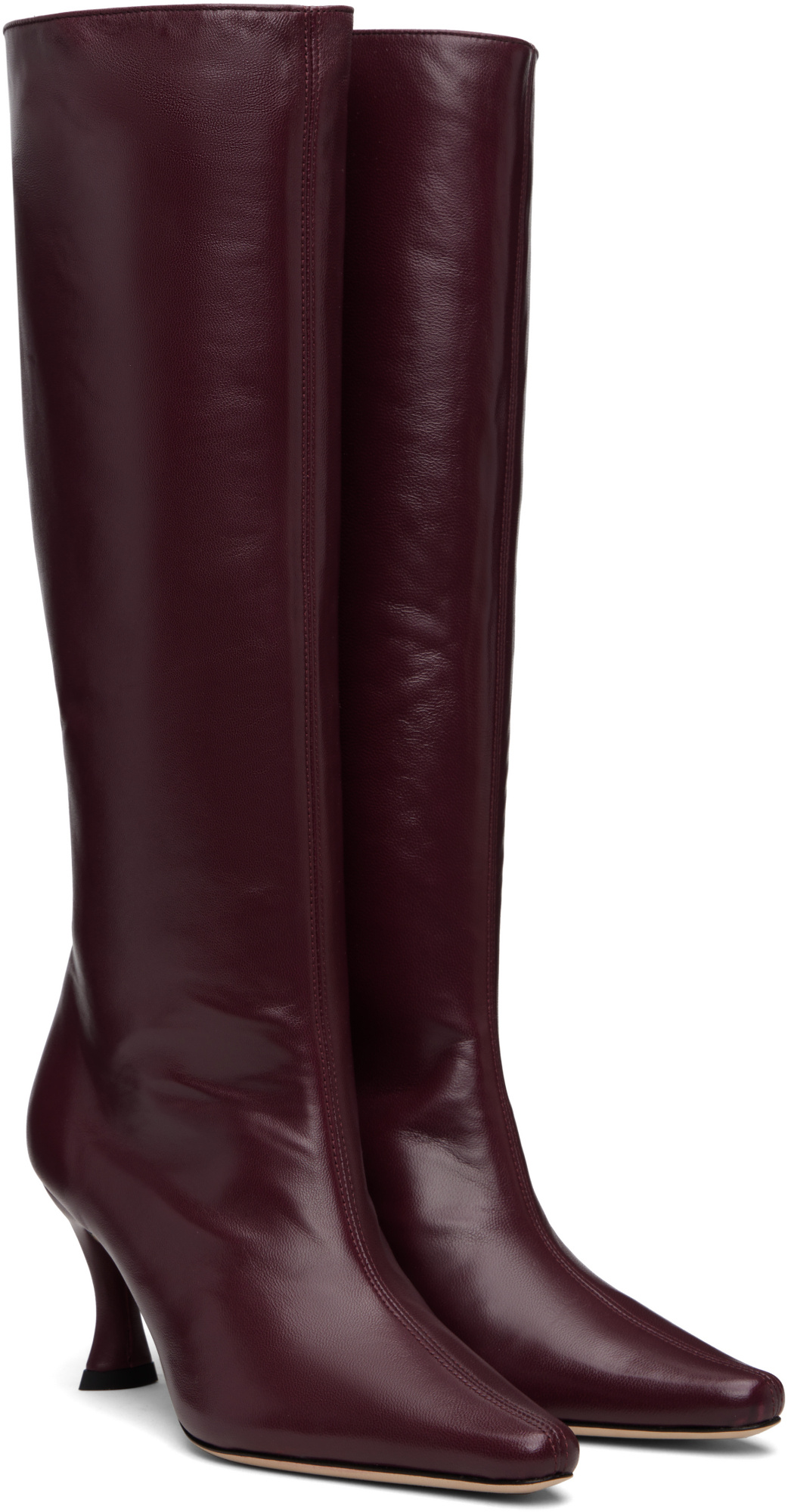 By Far Burgundy Stevie 42 Knee-high Boots In Burgundy
