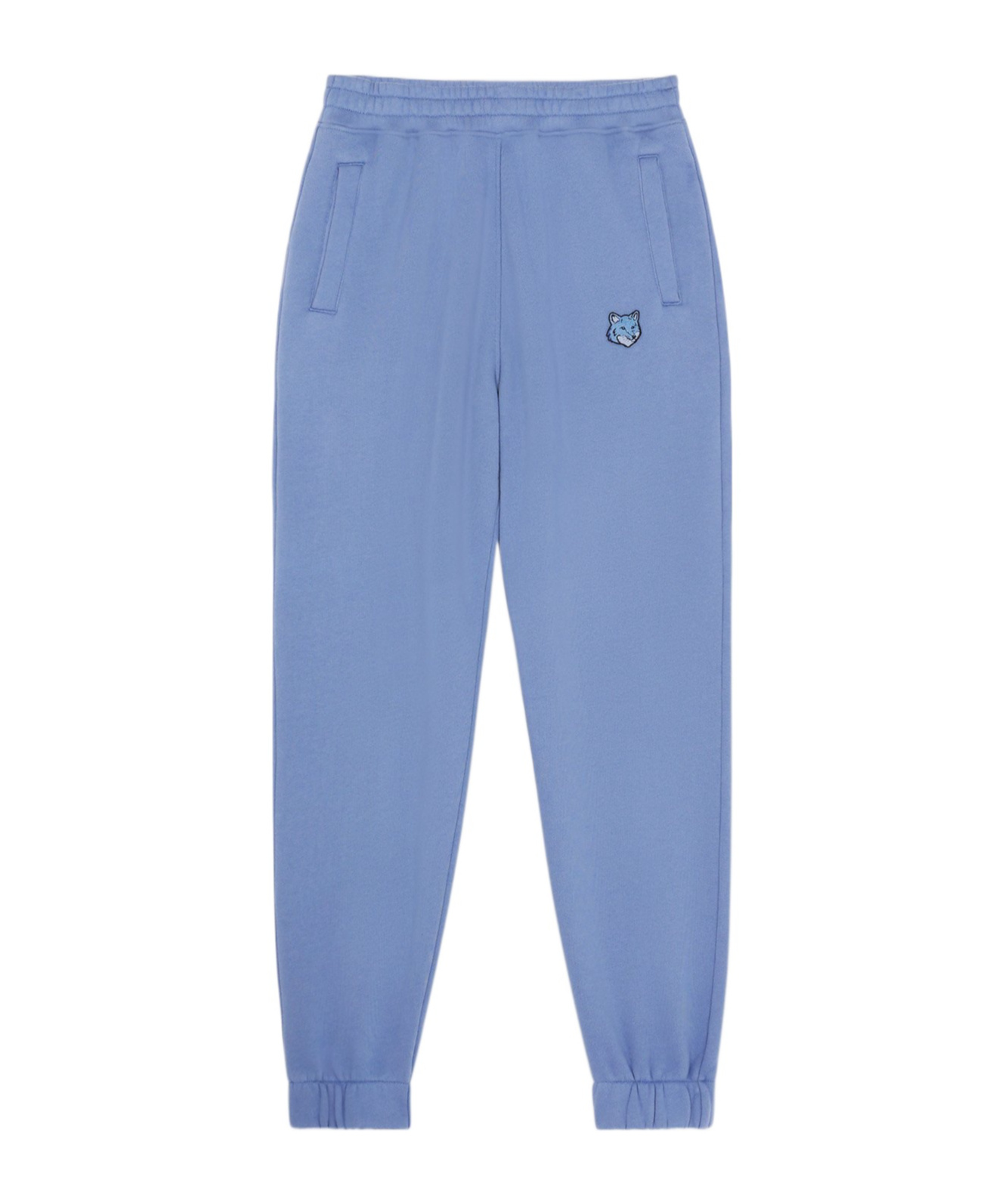 Maison Kitsuné Bold Fox Head Patch Comfort Jog Pants In Blue
