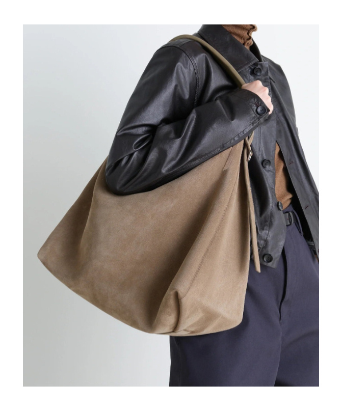 Lemaire Belted Hobo Bag In Brown