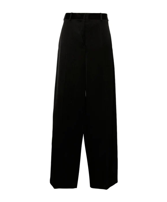 Jil Sander Pressed-crease Palazzo Pants In Black
