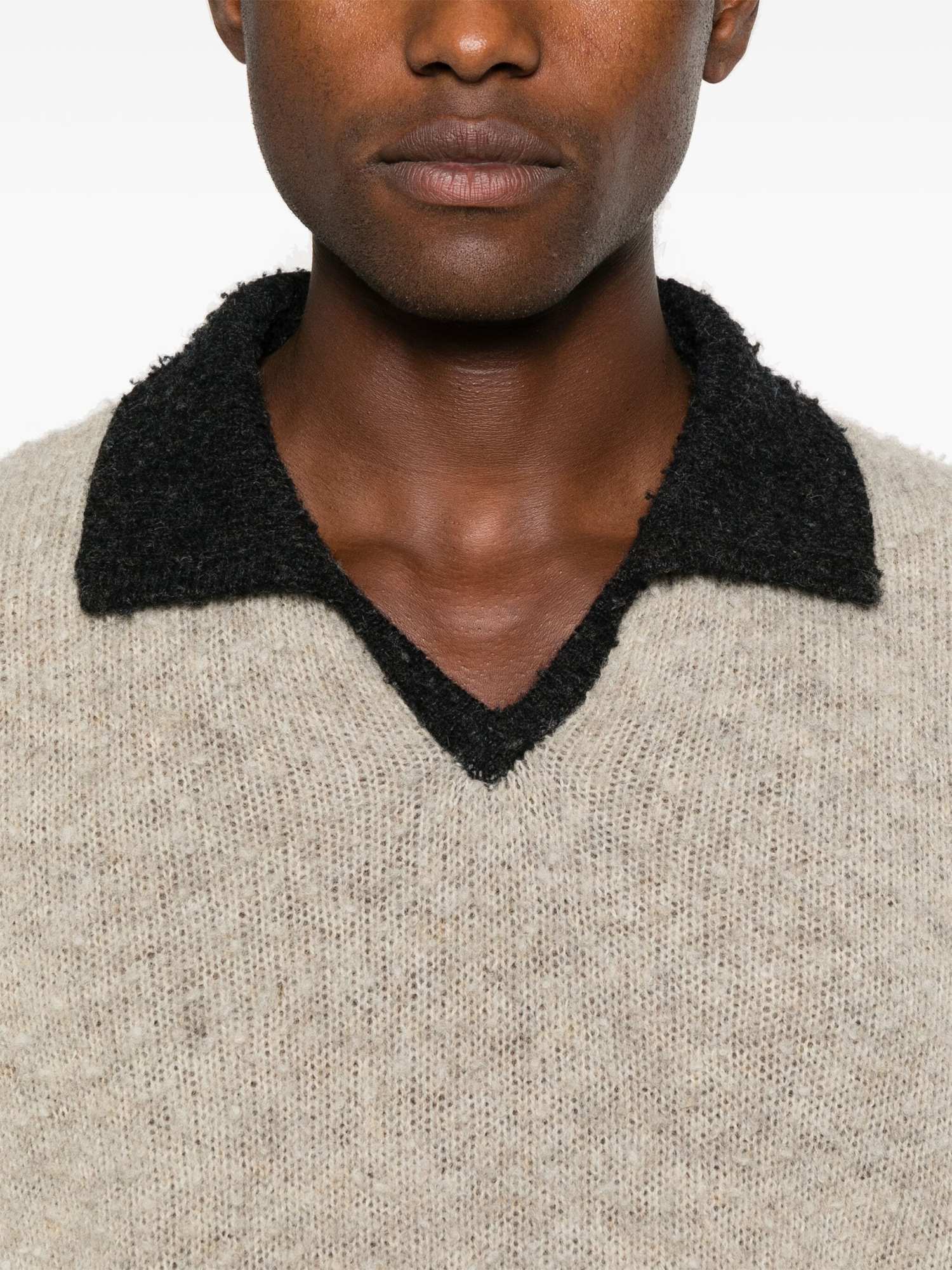 Shop Barena Venezia Gibo Pavero Wool Jumper In Nude