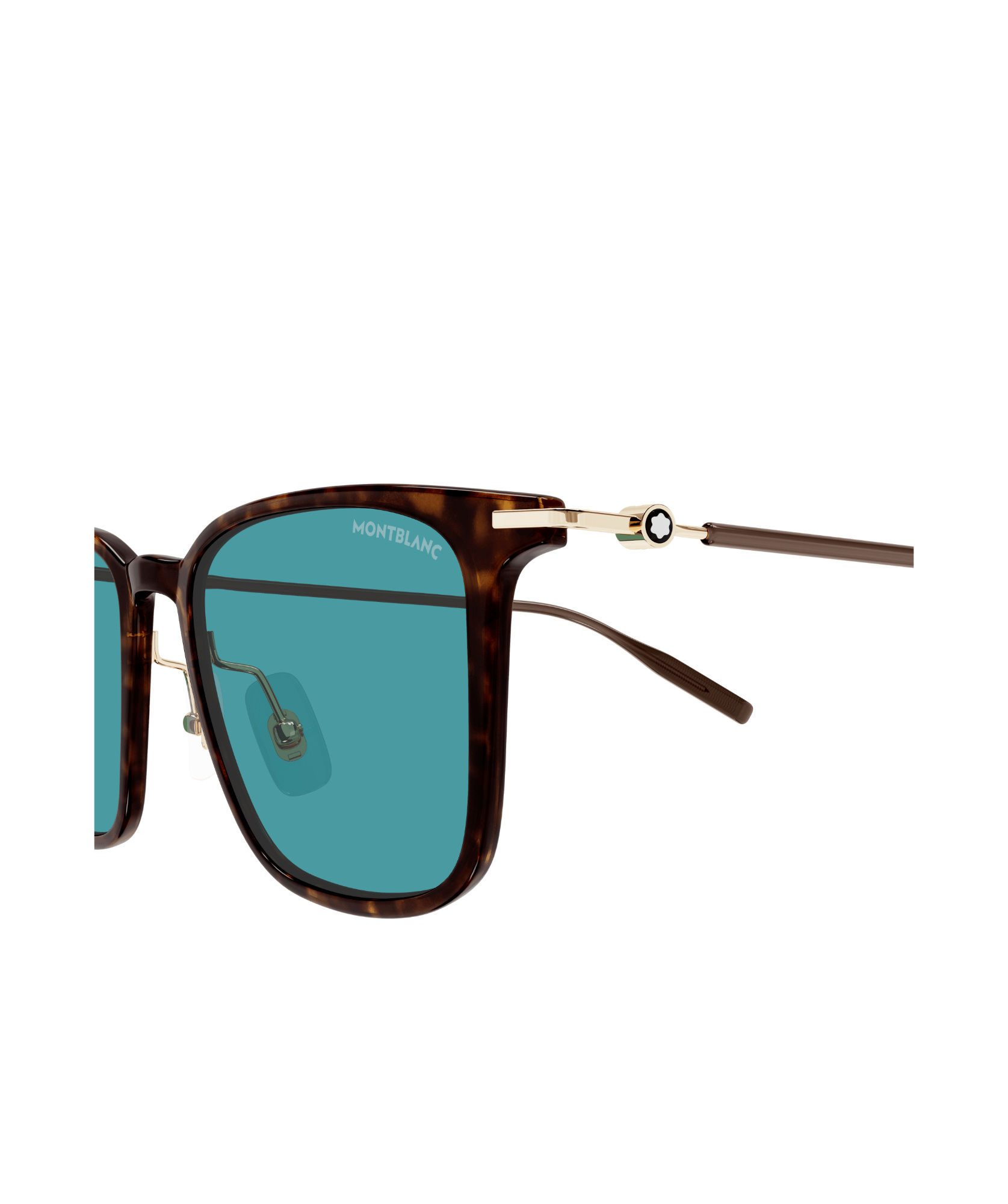 Montblanc Full Frame Sunglasses In Blue