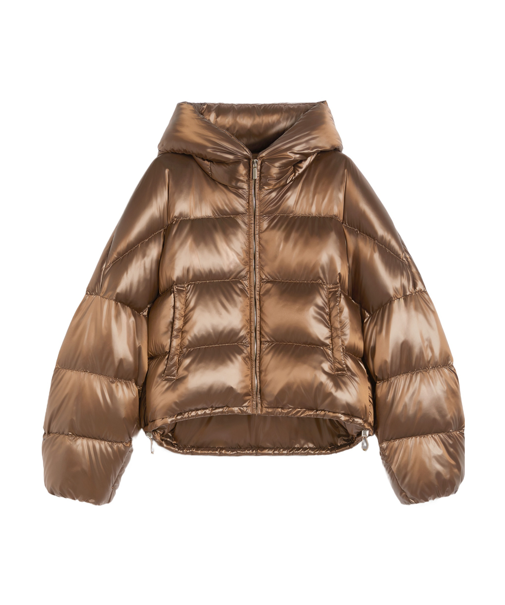 Max Mara Anorak De Tela De Nailon Impermeable In Brown