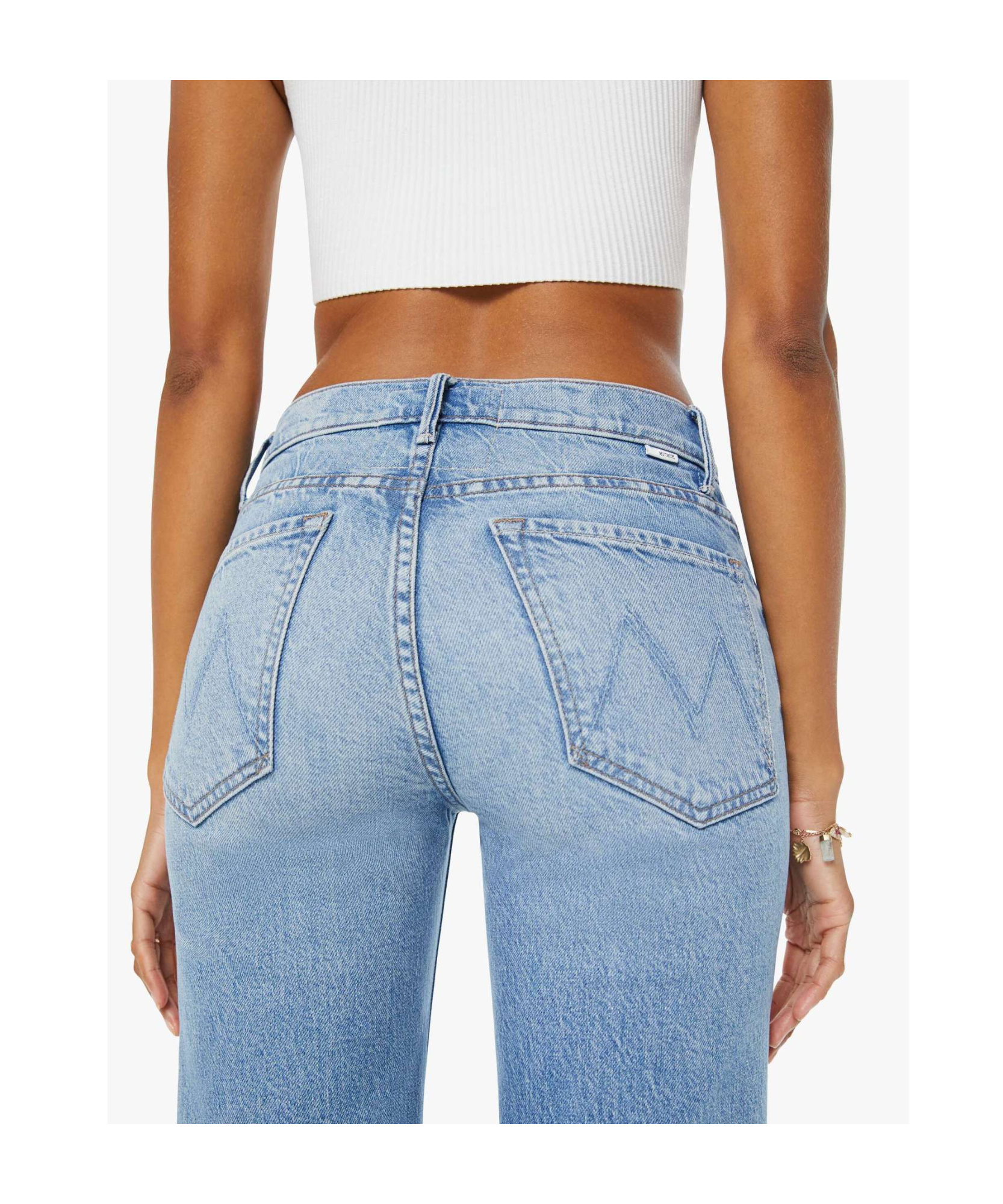 Mother The Kick It Wide-leg Jeans In Blue