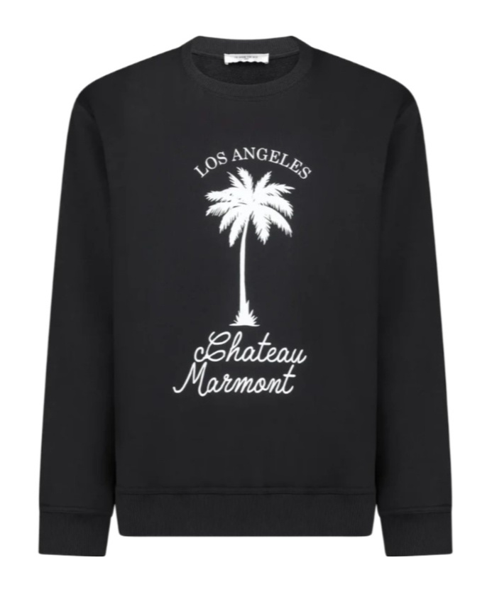 Ih Nom Uh Nit Palm Printed Hoodie In Black