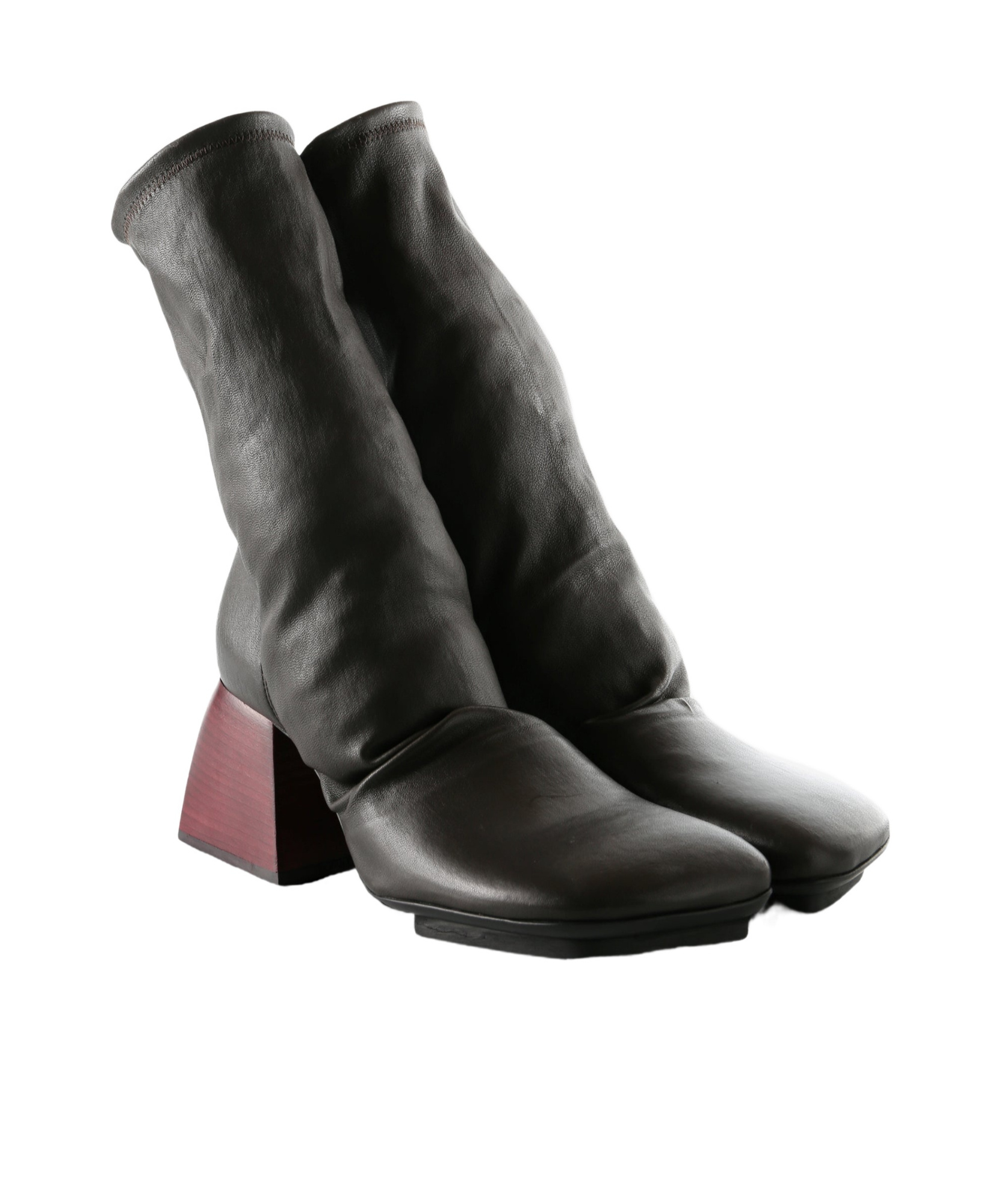 Uma Wang Tretch Short Boots In Black
