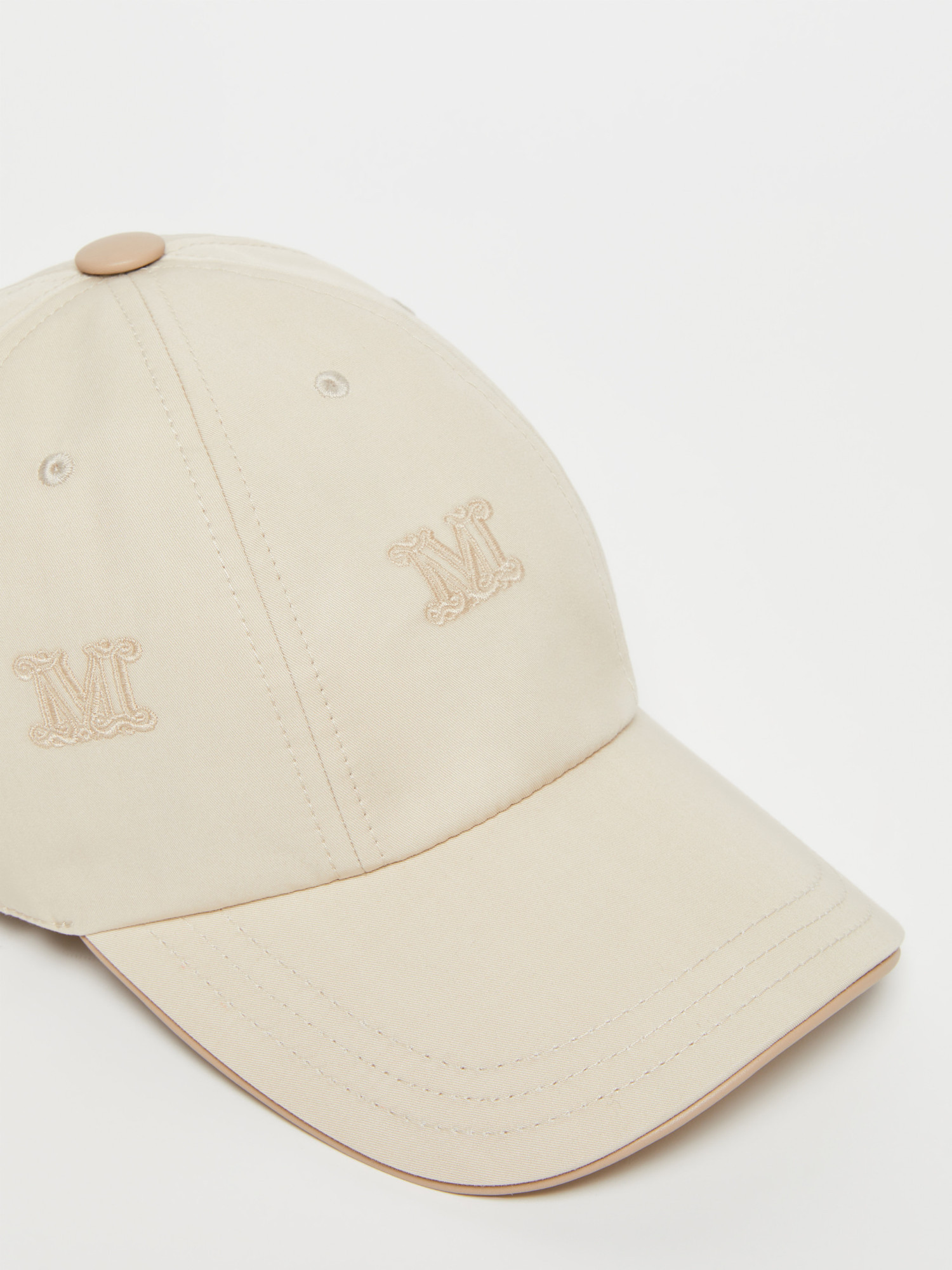Max Mara Cantico Embroidered Baseball Cap In White