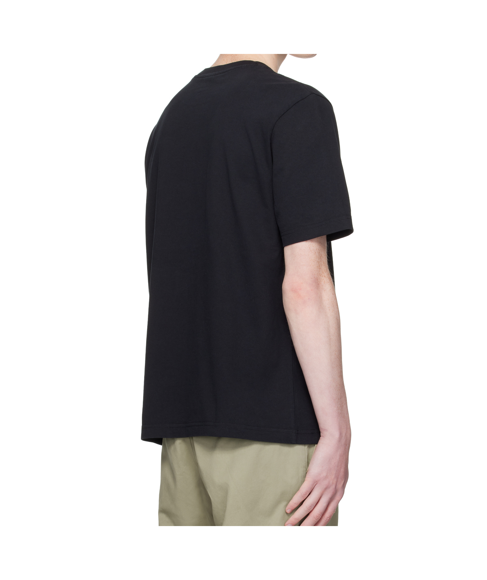 Maison Kitsuné Black Bold Fox Head Patch Oversize T-shirt In Black