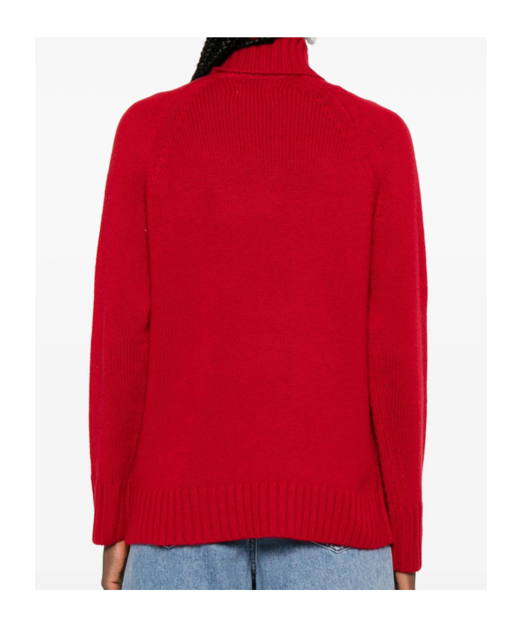 Zadig & Voltaire High-neck Button-detail Sweater In Red