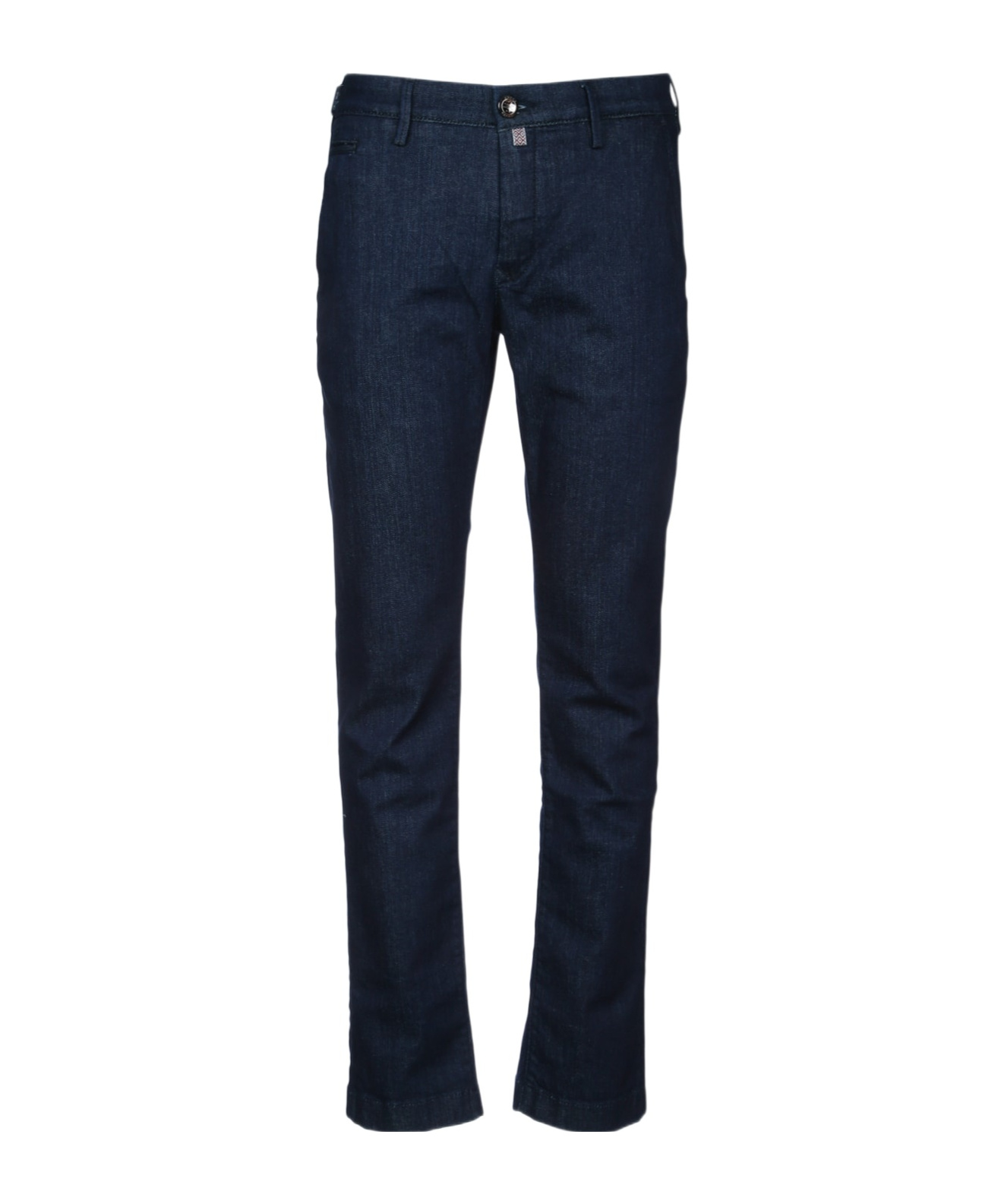 Jacob Cohen Logo-tag Trousers In Black