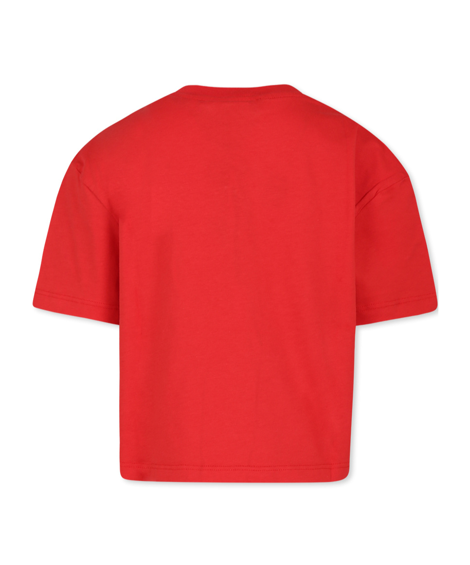 Msgm Logo-print T-shirt In Red