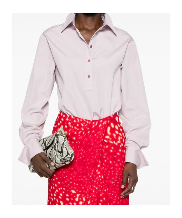 Dries Van Noten Casual Collared Neck Curved Hem Long Sleeves