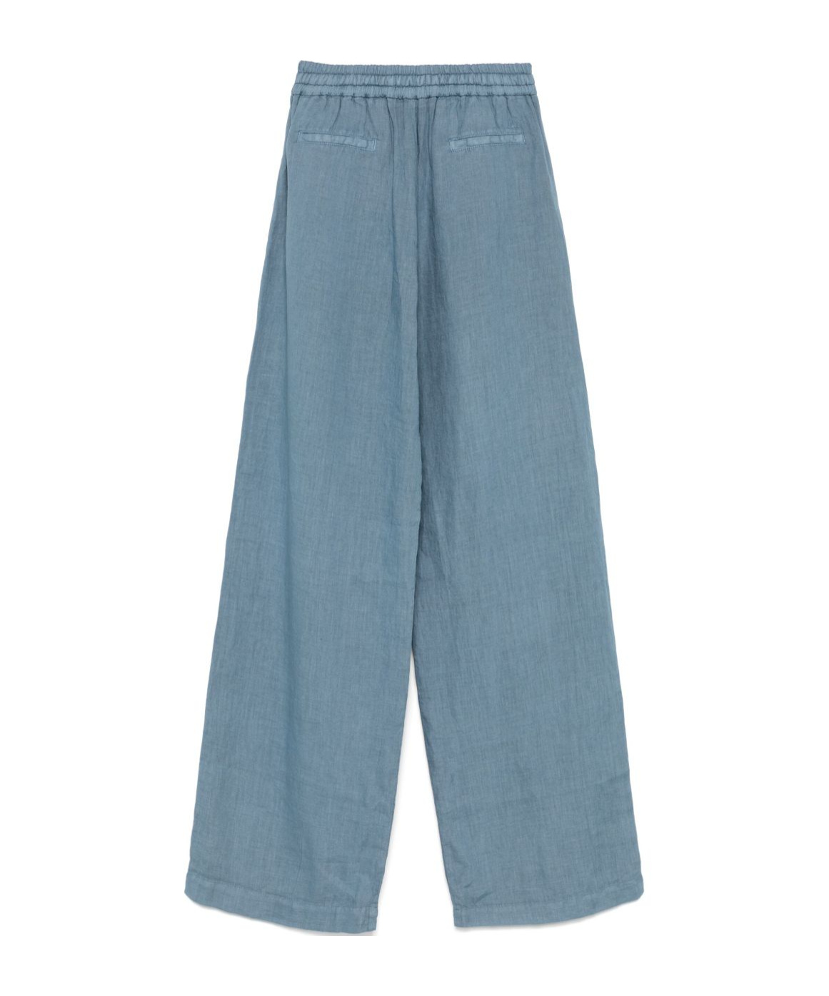 Fay Linen Trousers In Blue