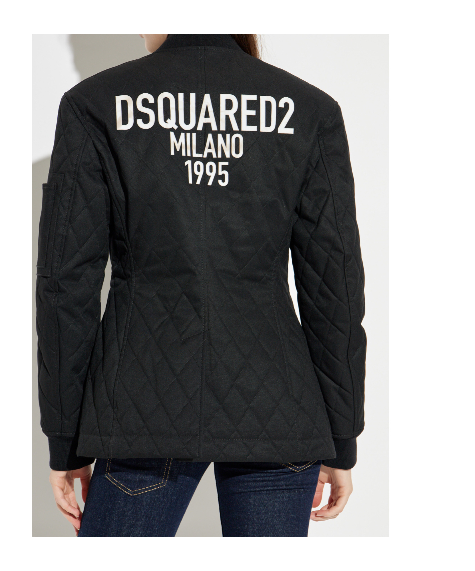 Dsquared2 Long Sleeve Casual Jacket In Black