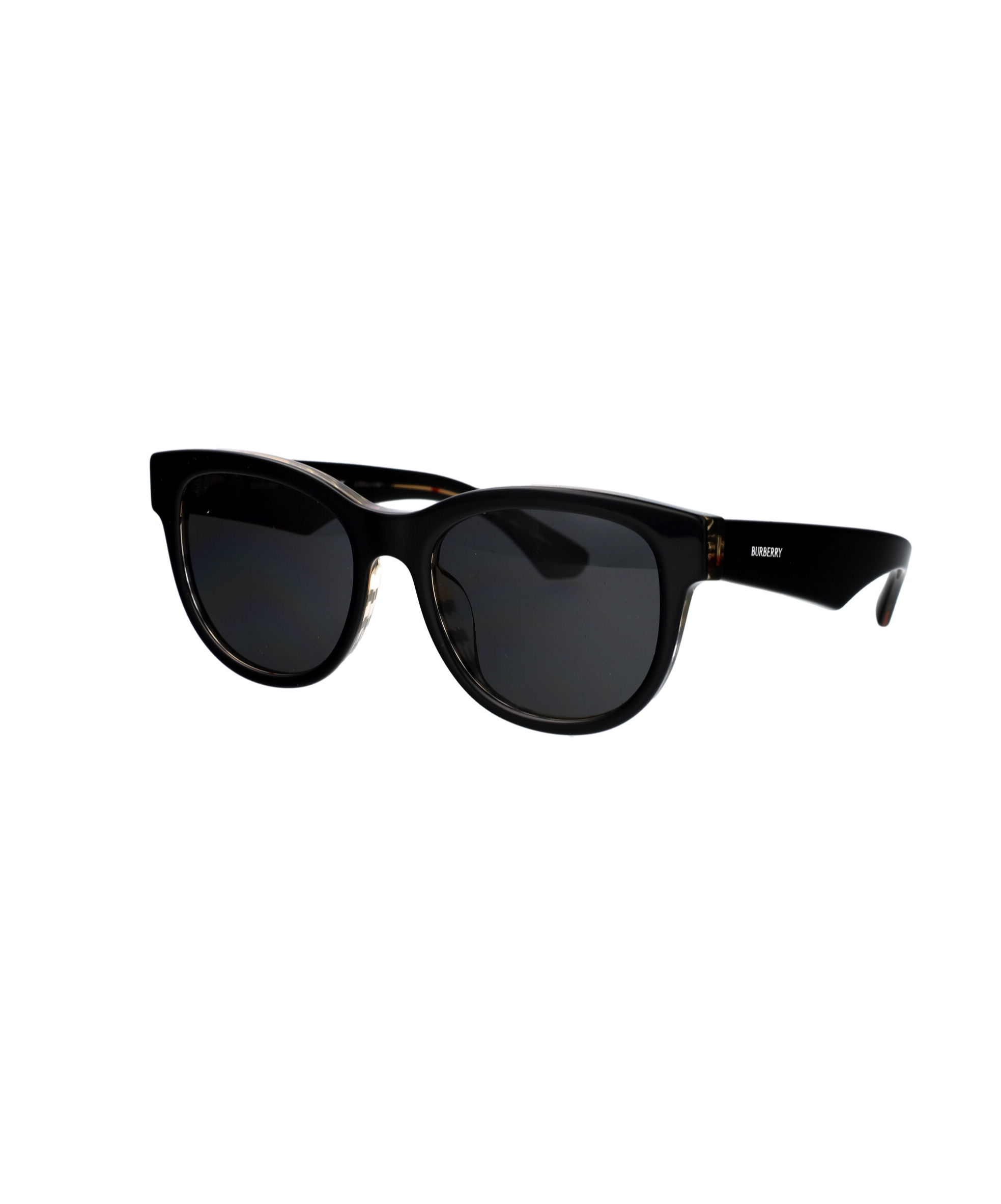 Burberry Womens Black Be4432u Round-frame Acetate Sunglasses In Black