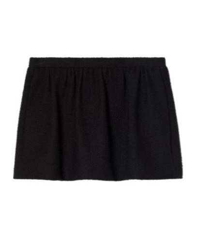 Gucci Wool Bouclé Mini Skirt In Black