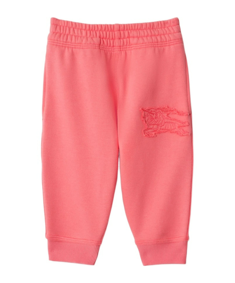 Burberry Ekd-appliqué Cotton Track Pants In Pink