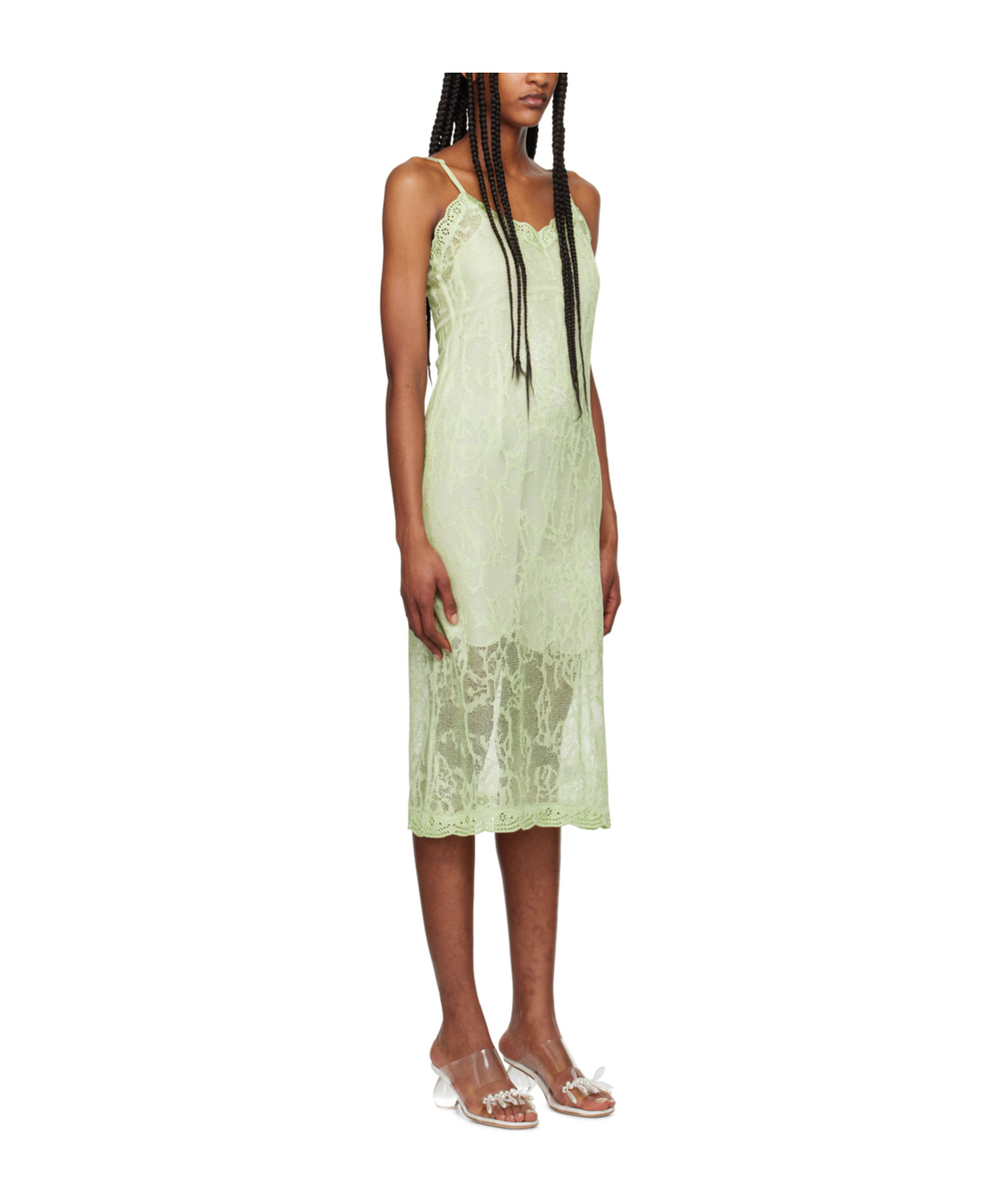Simone Rocha Floral Sleeveless Dress In Multicolor