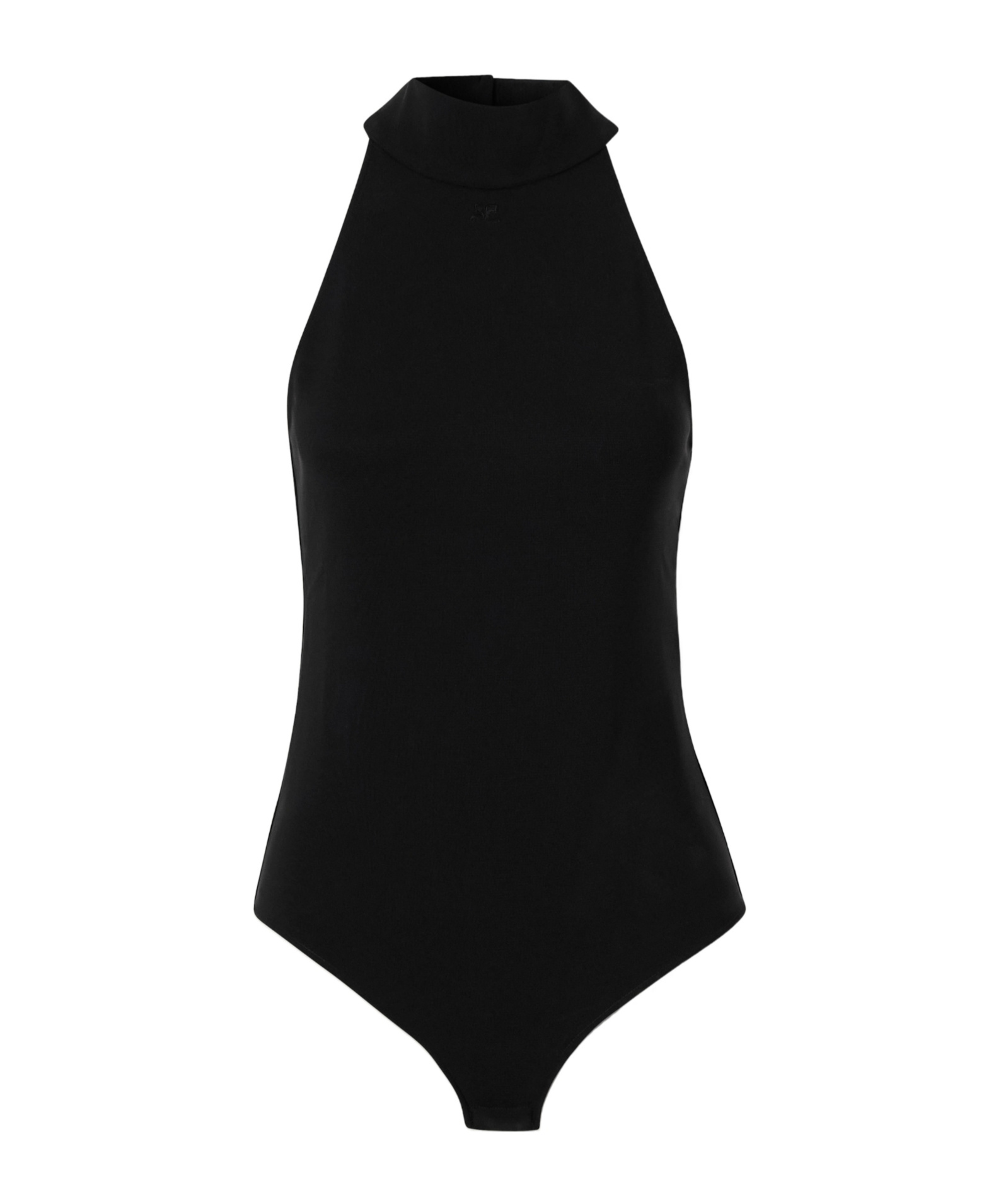 Courrèges Halter-neck Jersey Bodysuit In Black
