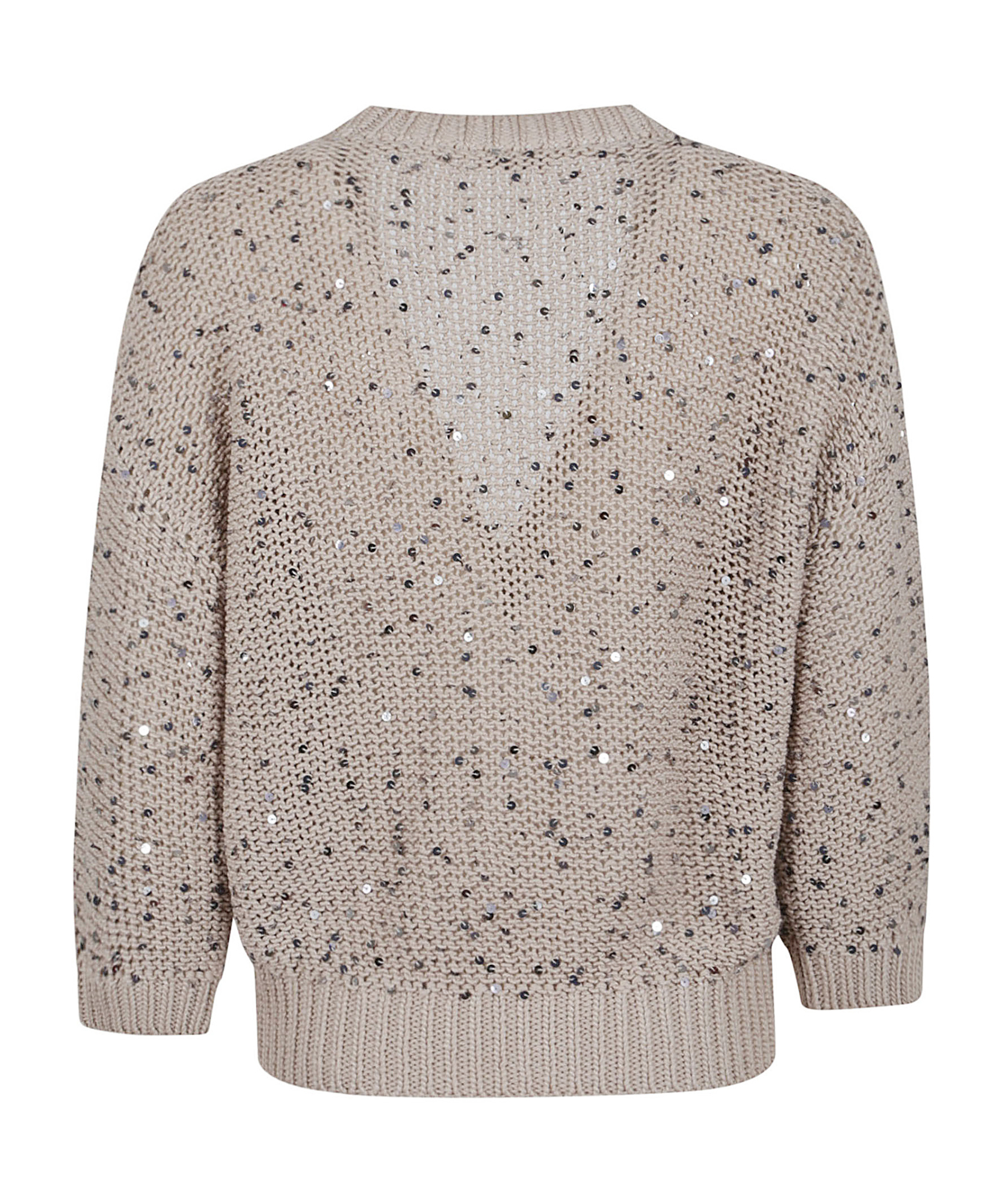 Shop Peserico Sequin-detail Cardigan In Nude