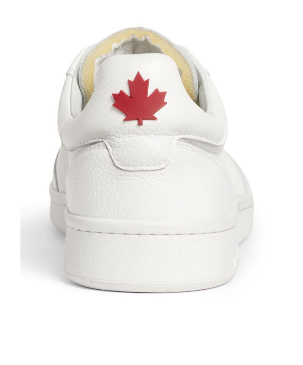 Dsquared2 Leather Low-top Platform Sneakers In White