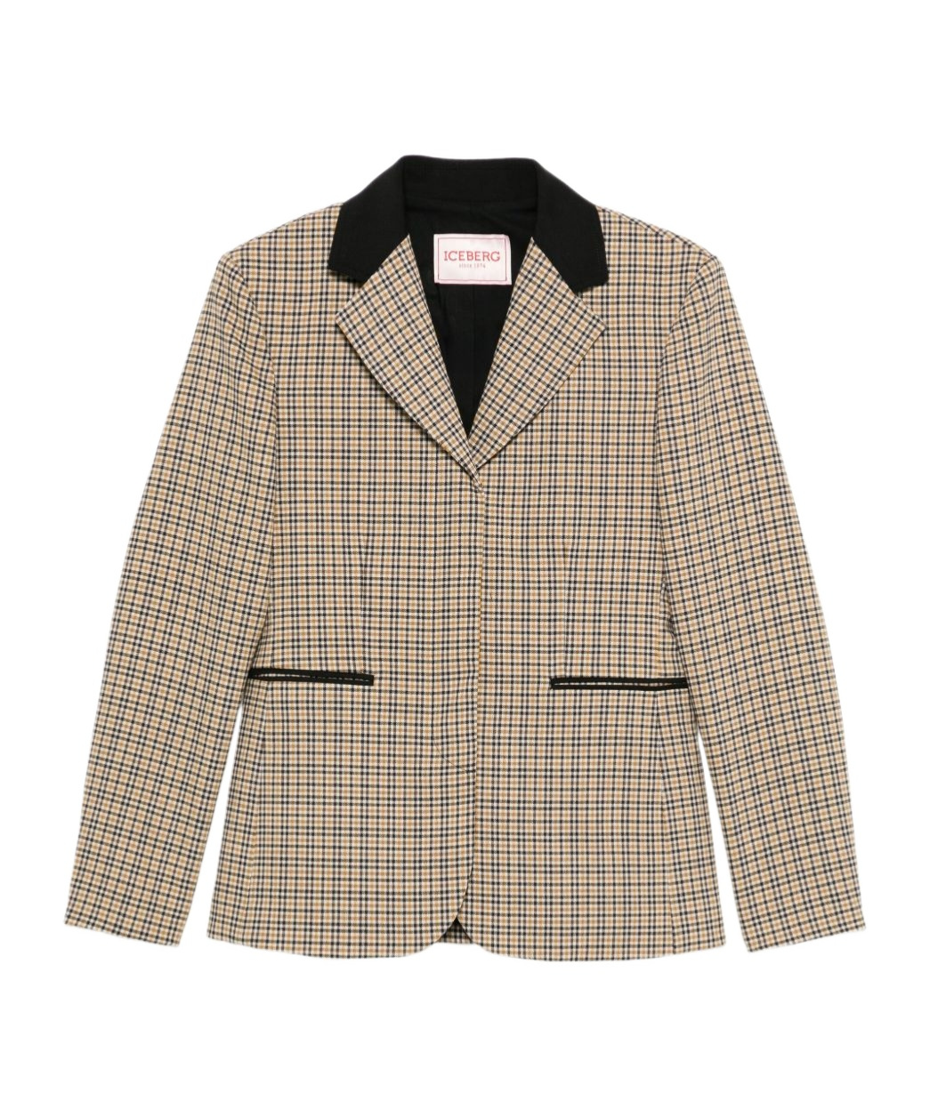 Iceberg Check-pattern Jacket In Brown